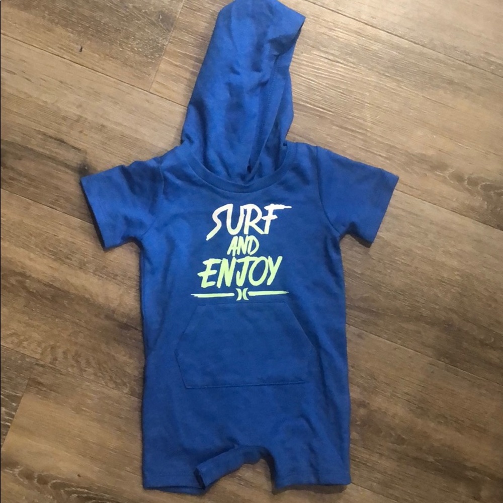 Hurley baby boy one piece shorts